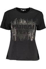 PATRIZIA PEPE WOMEN'S SHORT SLEEVE T-SHIRT BLACK