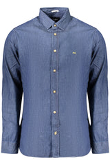 PEPE JEANS MEN'S LONG-SLEEVED SHIRT, BLUE