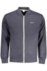 PEPE JEANS MEN'S BLUE ZIP-UP SWEATSHIRT