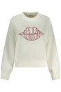 PEPE JEANS WOMEN'S WHITE ZIP-UP SWEATSHIRT