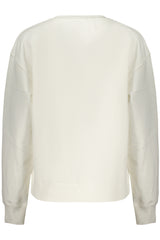 PEPE JEANS WOMEN'S WHITE ZIP-UP SWEATSHIRT
