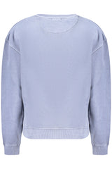 PEPE JEANS WOMEN'S BLUE ZIP-UP SWEATSHIRT