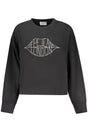 PEPE JEANS WOMEN'S BLACK ZIP-UP SWEATSHIRT
