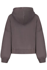 PEPE JEANS WOMEN'S BLACK ZIP-UP SWEATSHIRT