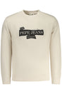 PEPE JEANS MEN'S BEIGE ZIP-UP SWEATSHIRT