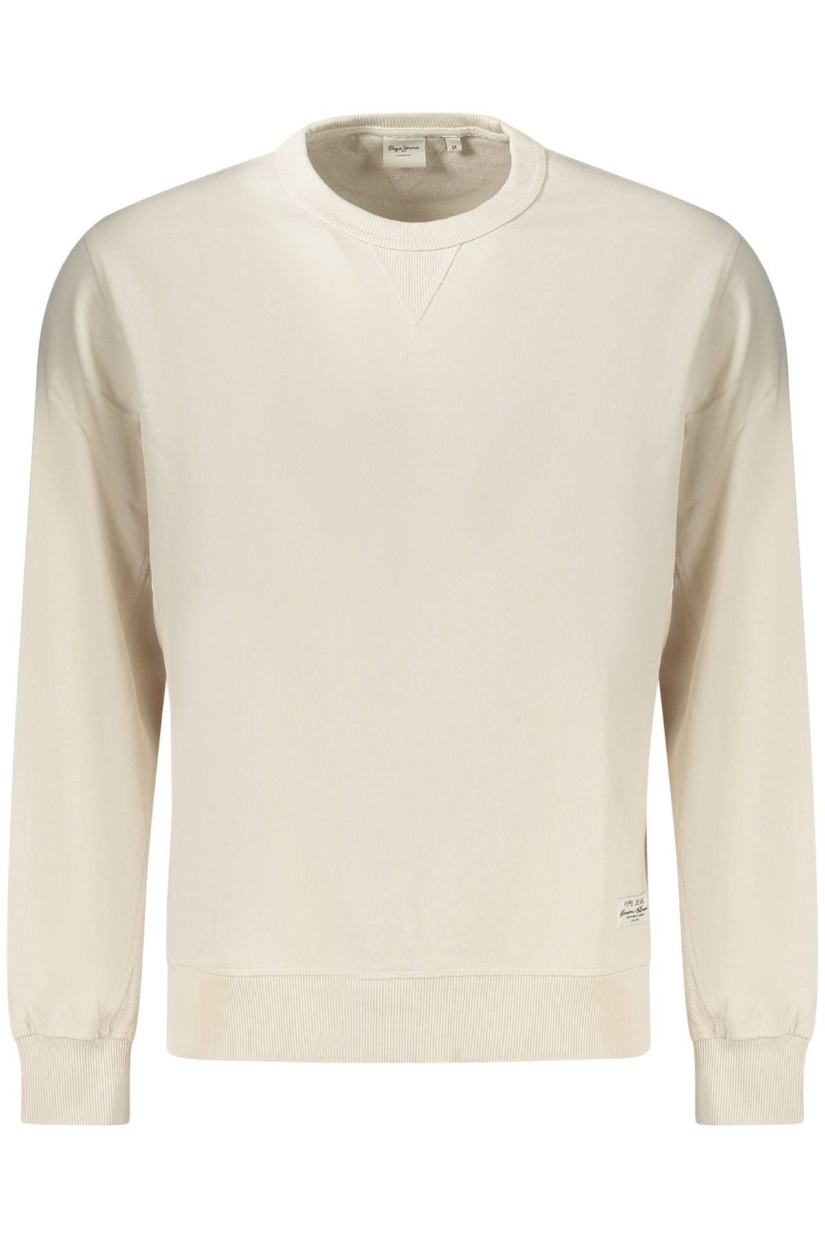 PEPE JEANS MEN'S WHITE ZIP-UP SWEATSHIRT