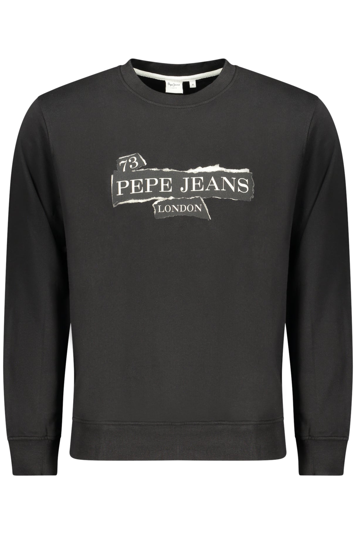 PEPE JEANS MEN'S BLACK ZIP-UP SWEATSHIRT