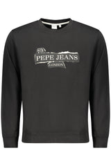 PEPE JEANS MEN'S BLACK ZIP-UP SWEATSHIRT