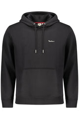PEPE JEANS MEN'S BLACK ZIP-UP SWEATSHIRT