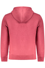 PEPE JEANS MEN'S RED ZIP-UP SWEATSHIRT