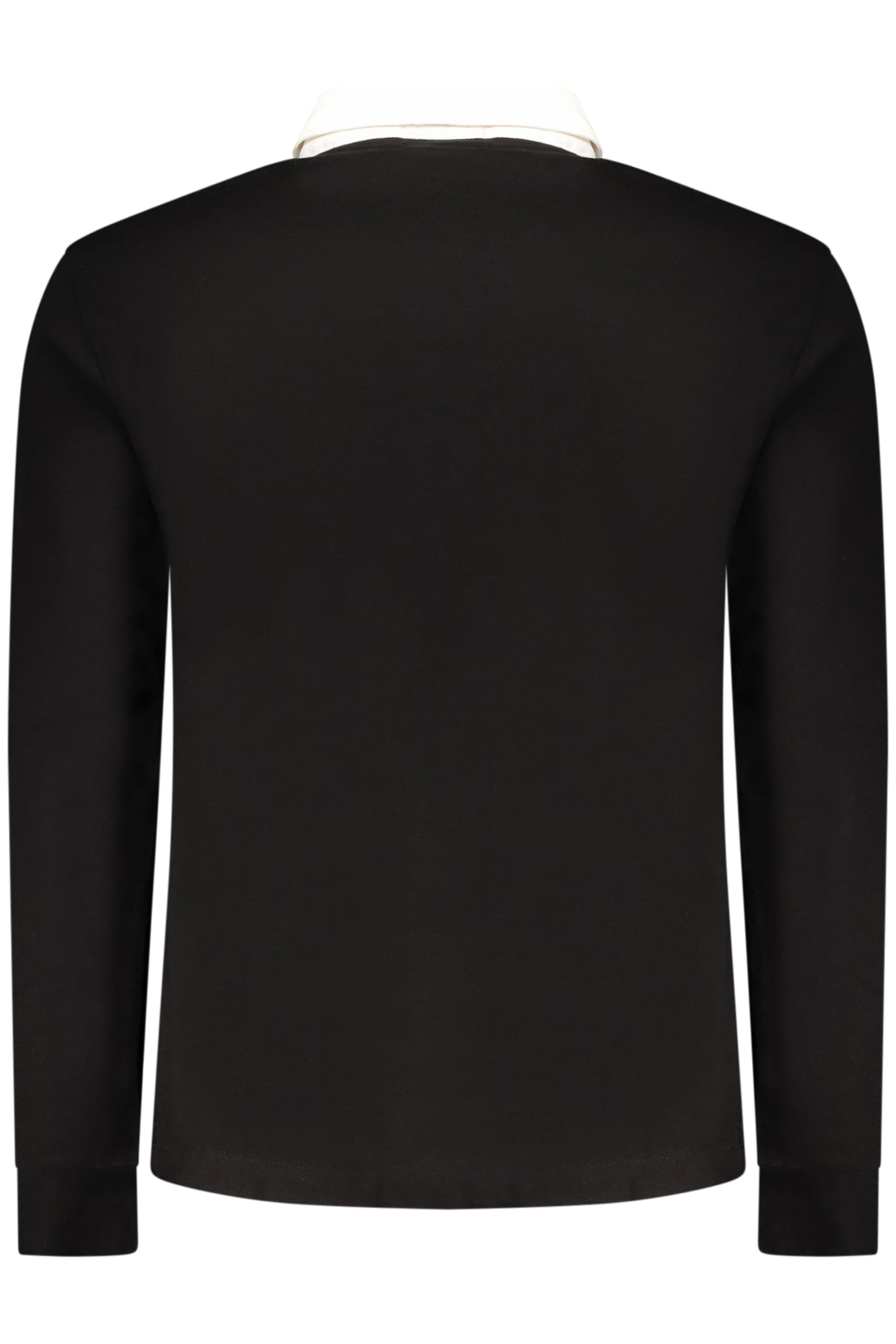 PEPE JEANS MEN'S LONG-SLEEVED POLO SHIRT, BLACK