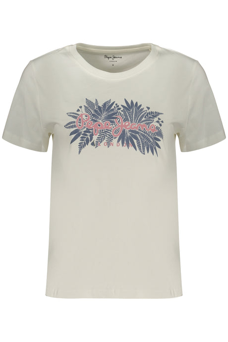 PEPE JEANS WOMEN'S SHORT-SLEEVE T-SHIRT WHITE