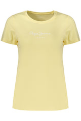PEPE JEANS WOMEN'S SHORT-SLEEVED T-SHIRT YELLOW