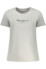 PEPE JEANS WOMEN'S SHORT-SLEEVE T-SHIRT, GREY
