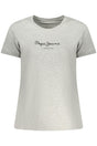 PEPE JEANS WOMEN'S SHORT-SLEEVE T-SHIRT, GREY