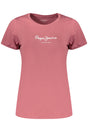 PEPE JEANS WOMEN'S PINK SHORT-SLEEVE T-SHIRT