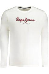 PEPE JEANS MEN'S LONG-SLEEVED T-SHIRT WHITE