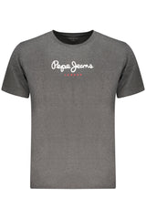 PEPE JEANS MEN'S SHORT-SLEEVED T-SHIRT, GREY