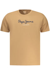 PEPE JEANS MEN'S SHORT-SLEEVE T-SHIRT, BROWN