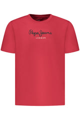 PEPE JEANS MEN'S SHORT-SLEEVED T-SHIRT, RED