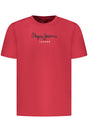 PEPE JEANS MEN'S SHORT-SLEEVED T-SHIRT, RED