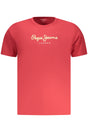 PEPE JEANS MEN'S SHORT-SLEEVED T-SHIRT, RED
