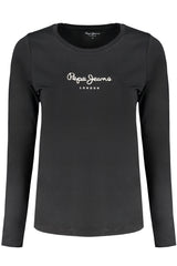 PEPE JEANS WOMEN'S LONG SLEEVE T-SHIRT BLACK