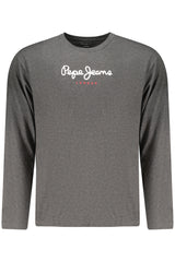 PEPE JEANS MEN'S LONG-SLEEVED T-SHIRT, GREY