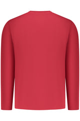 PEPE JEANS MEN'S LONG-SLEEVED T-SHIRT, RED