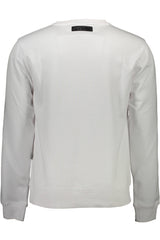 PLEIN SPORT SWEATSHIRT WITHOUT ZIP MAN WHITE