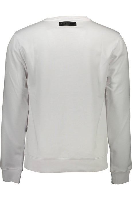 PLEIN SPORT SWEATSHIRT WITHOUT ZIP MAN WHITE