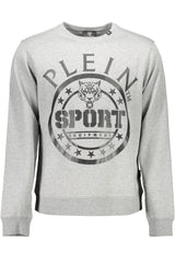 PLEIN SPORT SWEATSHIRT WITHOUT ZIP MAN GRAY