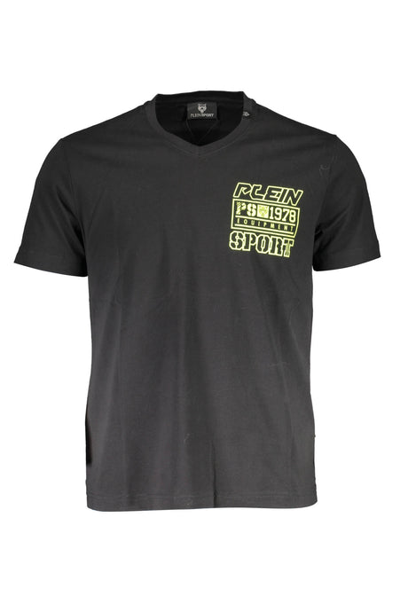PLEIN SPORT MEN'S SHORT SLEEVE T-SHIRT BLACK