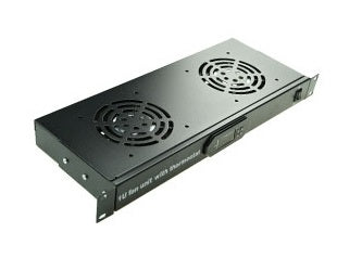 NETPRO Ventilation Panel 2x Fans & Digital Thermostat 1U NP-VP1U