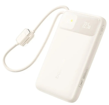 Baseus Powerbank 22.5W 10000mAh + Display EnerFill FC11 Beige