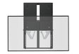 Brateck IFP Wall Mount Manual Vertical Motion 60x60 65kg HAW400E-65