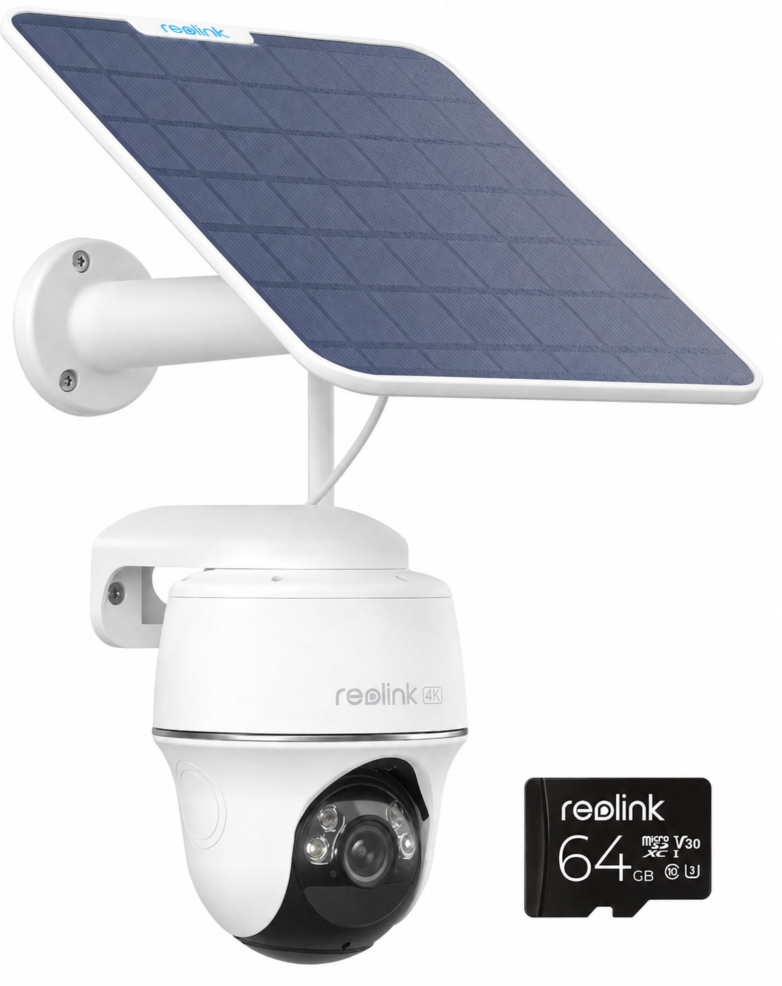 Reolink BP Outdoor Battery Camera 4K PTZ ARGUS PT Dual Ultra (B440) + 6W Panel + 64GB Micro SD (Hard Bundle)