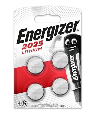 Energizer Batteries Lithium CR2025 (4pcs)