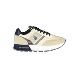 U.S. Polo Sneakers Beige with Black Details - Women's