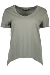 SILVIAN HEACH GREEN WOMAN SHORT SLEEVE T-SHIRT