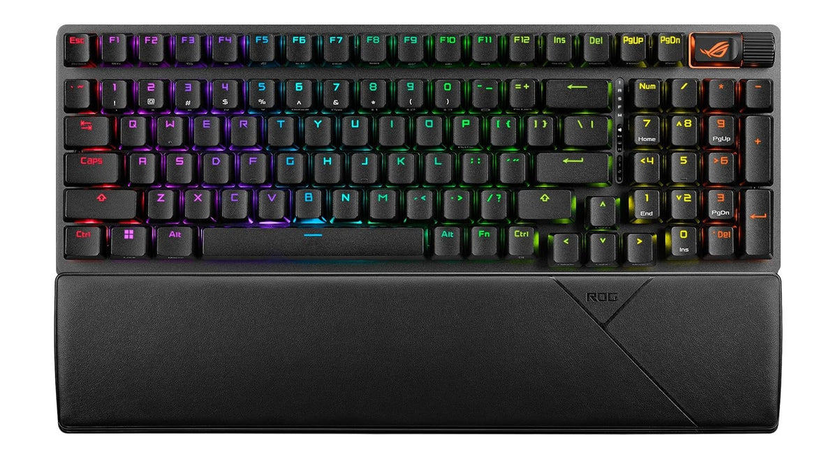 ASUS Gaming Keyboard Mechnanical Tri-Mode 2.4Ghz/Bluetooth/USB WristRest ROG STRIX SCOPE II 96 Wireless NXSW