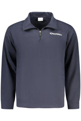 SUPERGA MEN'S BLUE ZIP-UP SWEATSHIRT