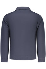 SUPERGA MEN'S BLUE ZIP-UP SWEATSHIRT