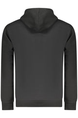 SUPERGA MEN'S BLACK ZIP-UP SWEATSHIRT