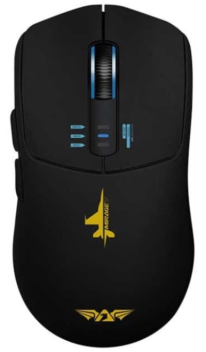 Armaggeddon Gaming Mouse Wired+2.4G+BT Rechargeable 500mAh 5B MIRAGE-V Black