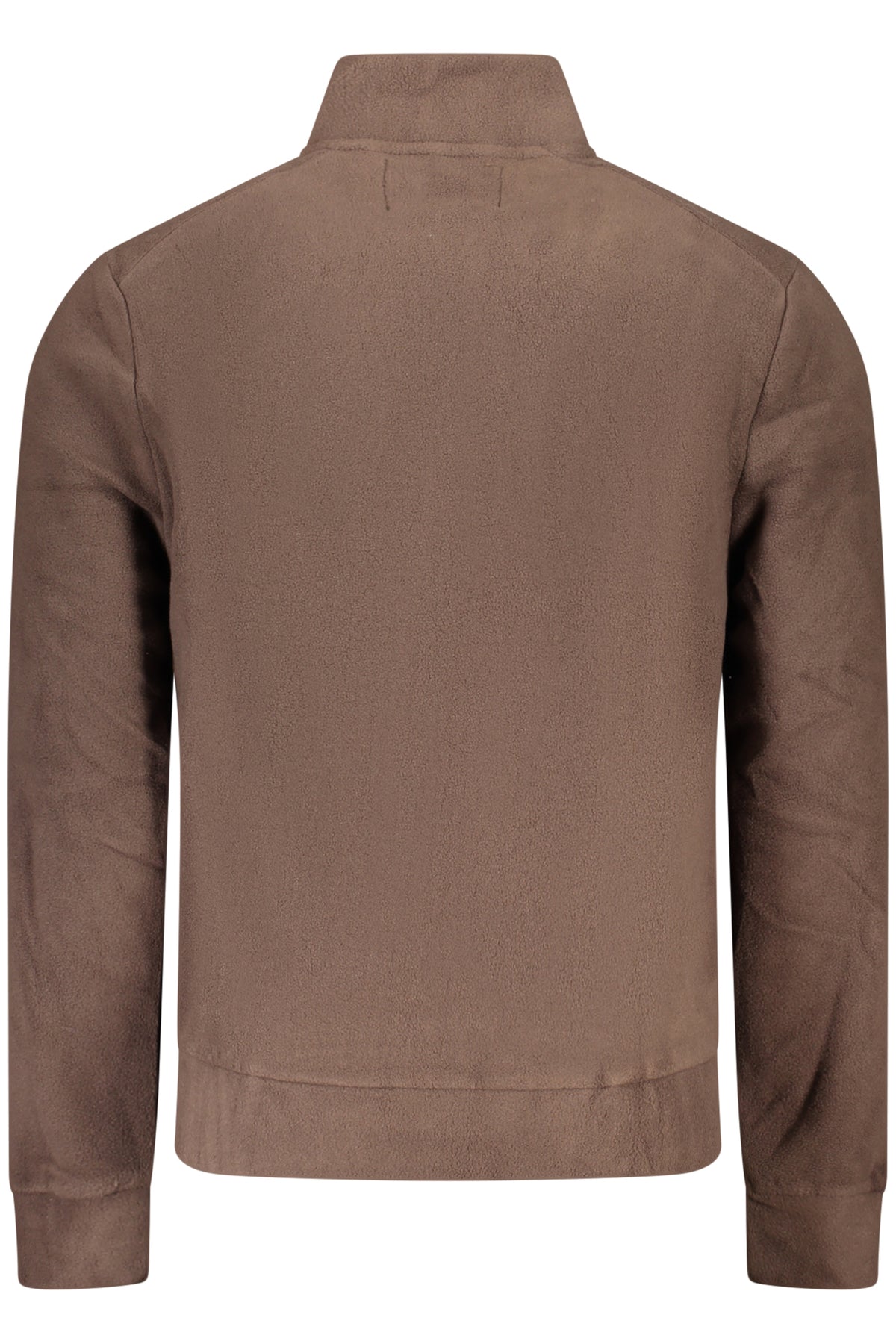 THE NORTH STONE MEN'S BROWN ZIP-UP SWEATSHIRT