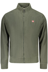 THE NORTH STONE MEN'S GREEN ZIP-UP SWEATSHIRT
