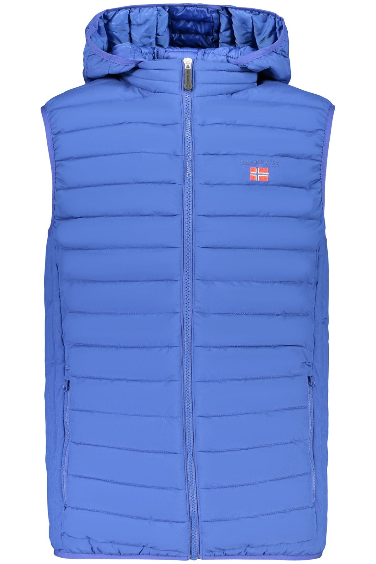 THE NORTH STONE MEN'S BLUE SLEEVELESS JACKET