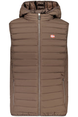 THE NORTH STONE MEN'S BROWN SLEEVELESS JACKET