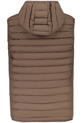 THE NORTH STONE MEN'S BROWN SLEEVELESS JACKET